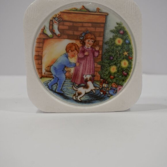 3 VINTAGE 1989 Hallmark Keepsake Ornament Ceramic Plate - Morning of Wonder - Picture 6 of 7